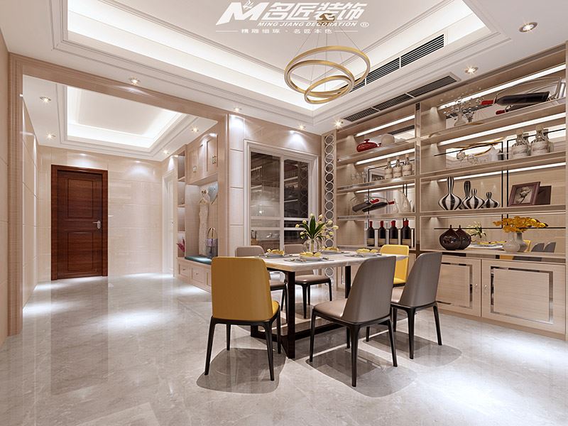 揭阳市博雅苑C区轻奢风格三居室装修案例