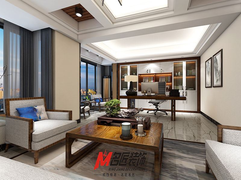 揭阳市百美雅苑现代风格办公空间装修案例