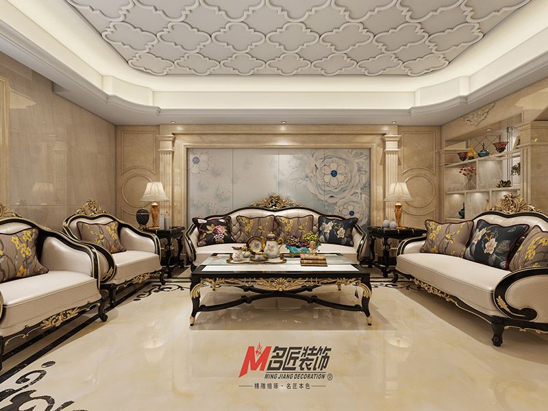 揭阳市博雅苑B区欧式风格三居室装修案例