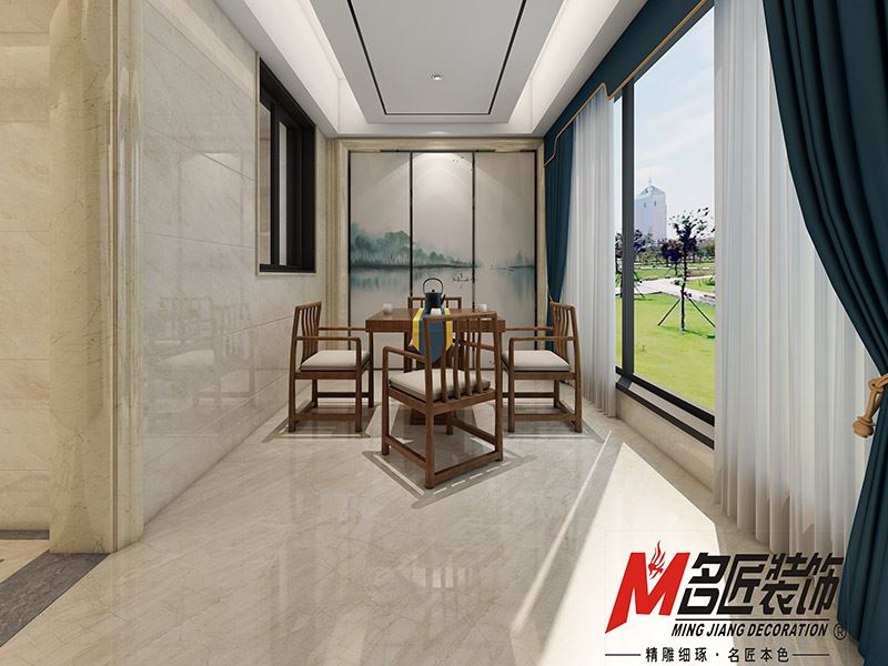 揭阳市滨湖花园现代风格三居室装修案例