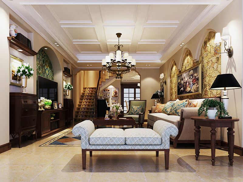 揭阳市宝丰花园现代风格别墅装修案例