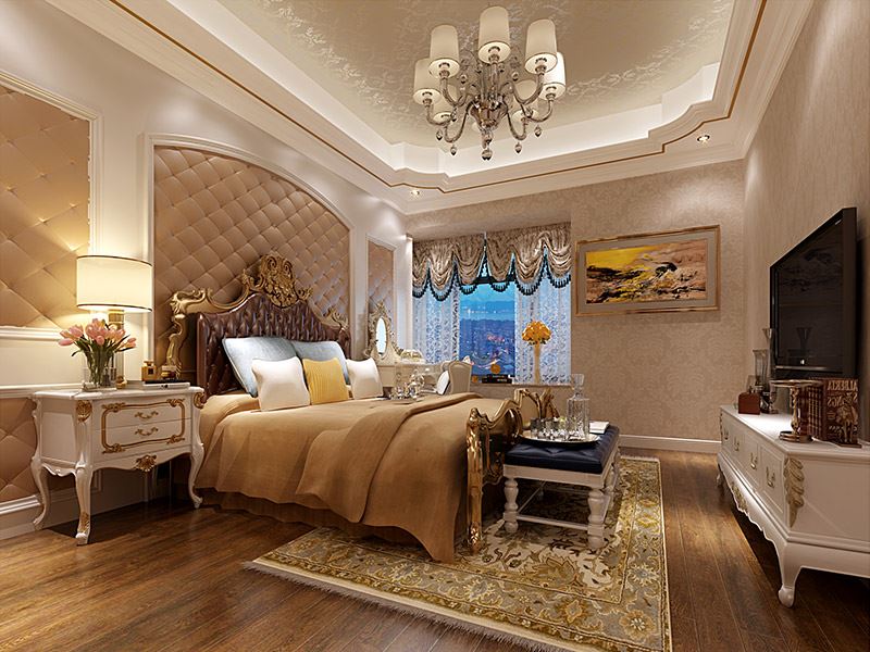 揭阳市惠来碧桂园欧式风格四居室装修案例